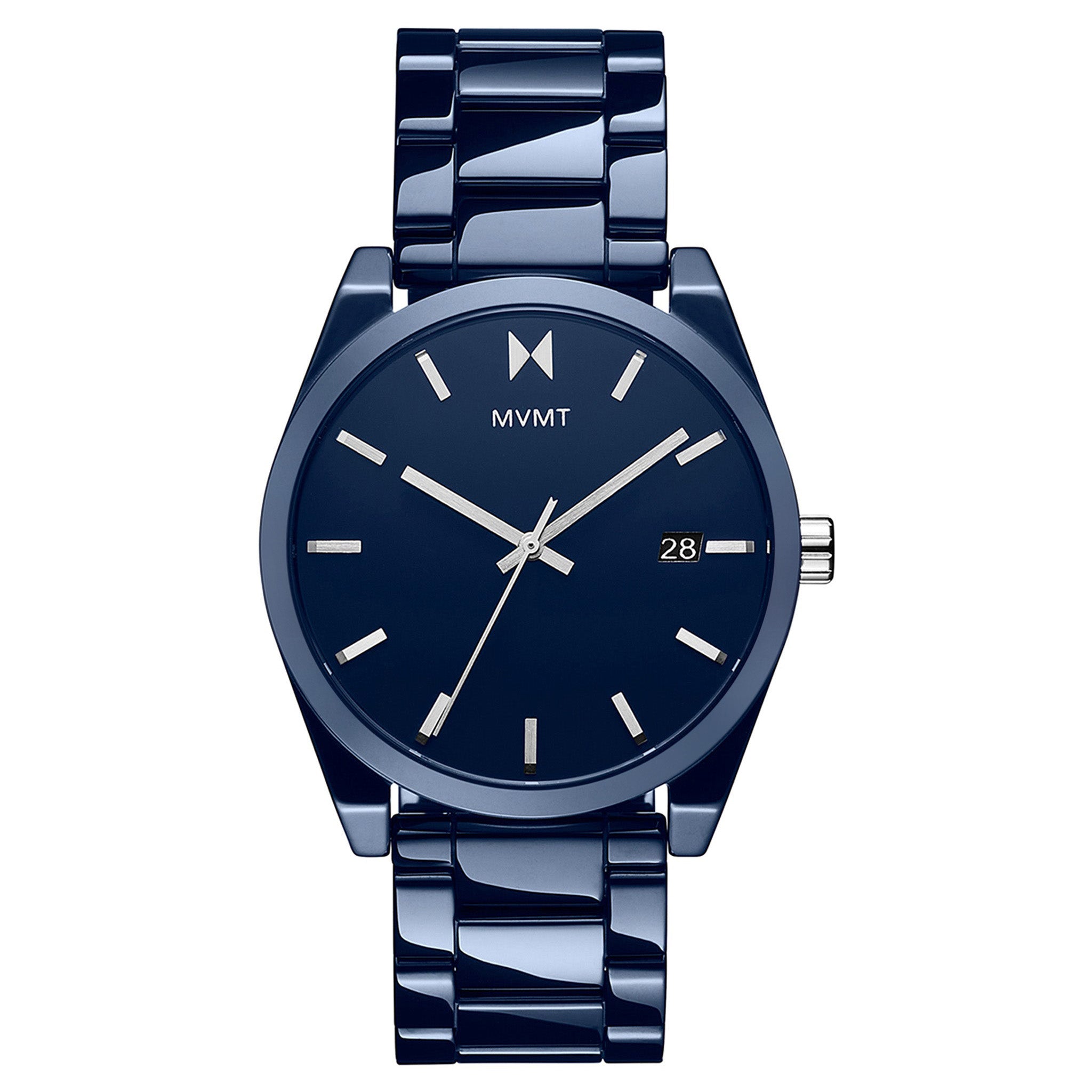 MVMT Element Ceramic Band Blue Dial Men's Watch - 28000203D
