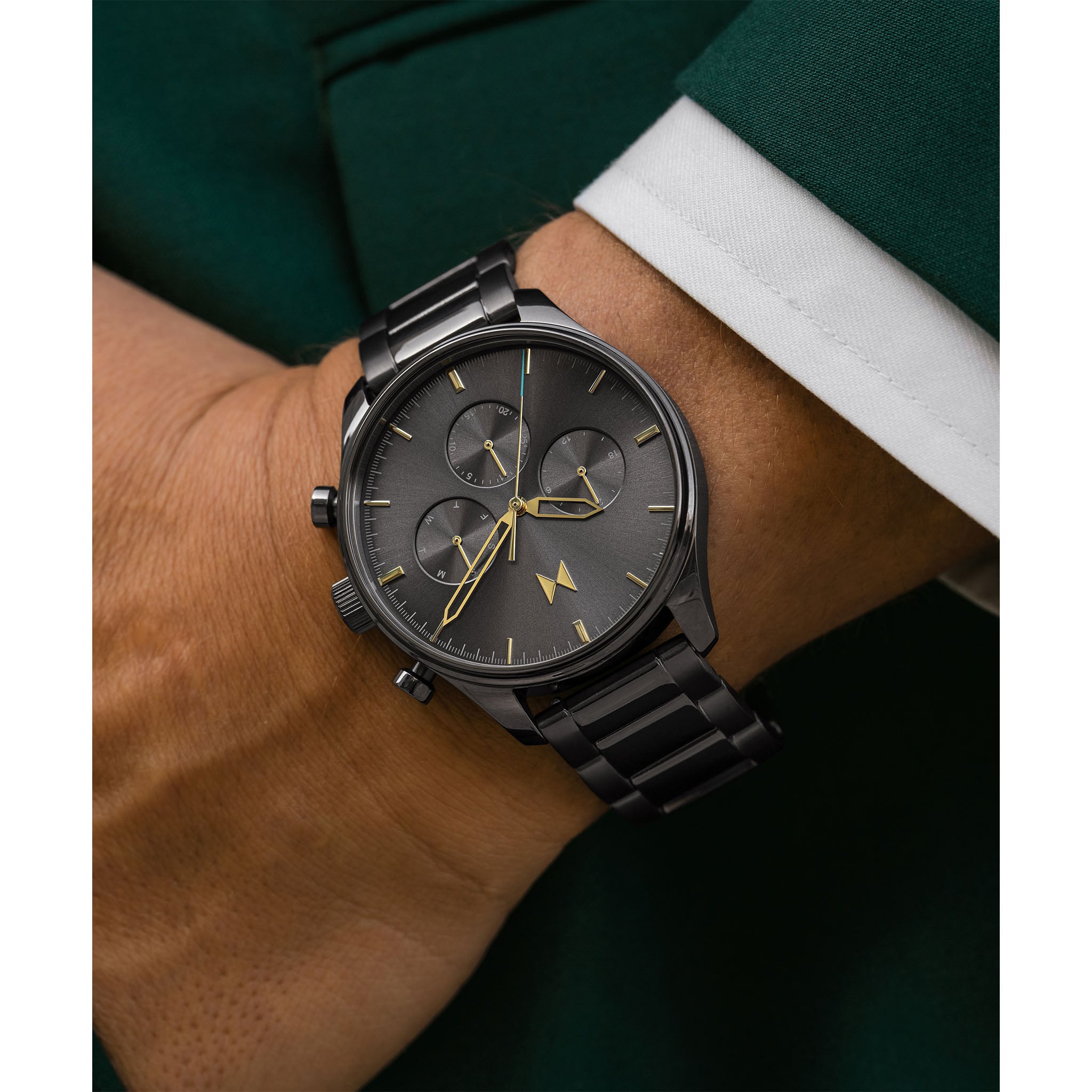 MVMT Gunmetal Steel Grey Dial Multi-function Men's Watch - 28000231D