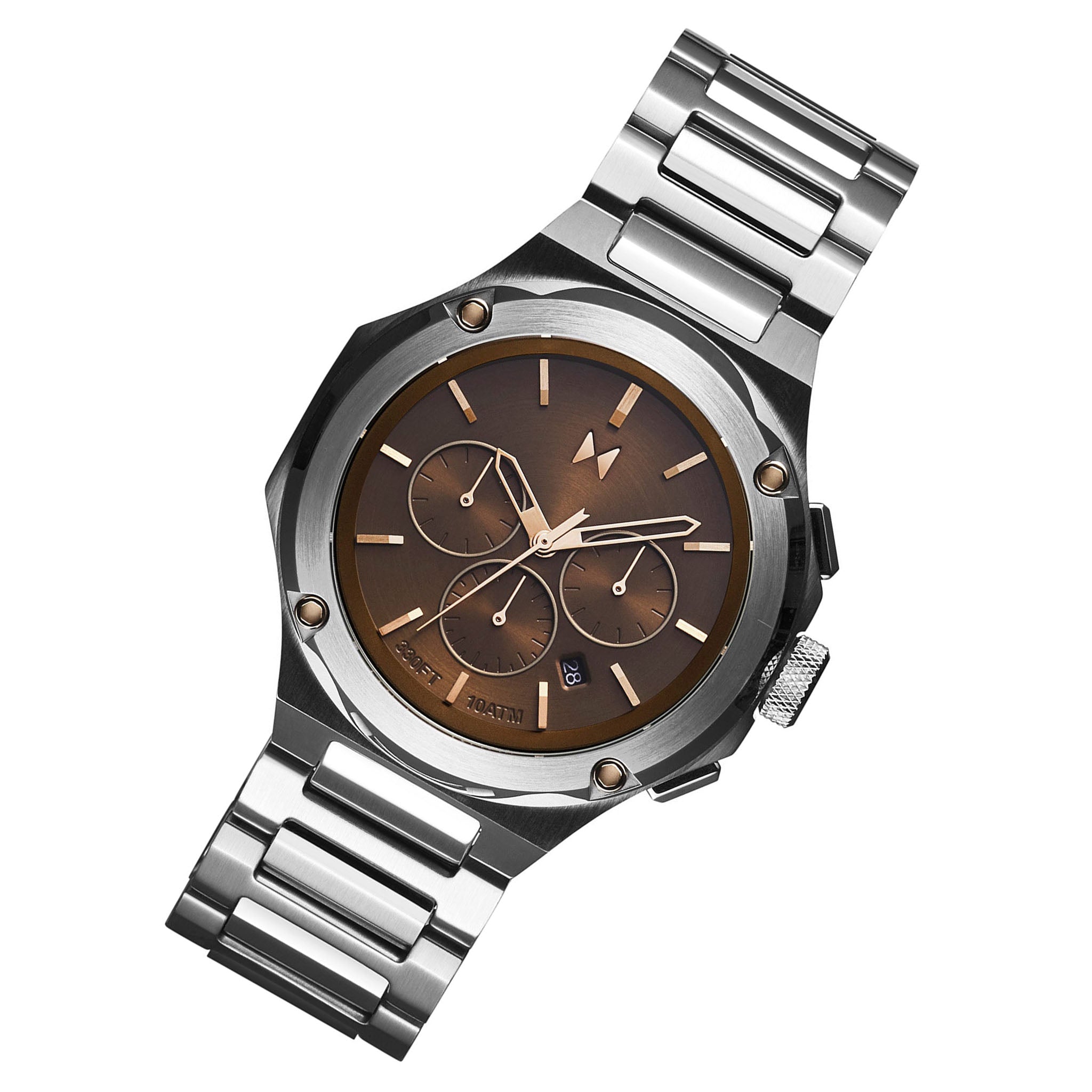 MVMT Stainless Steel Rose Gold Dial Chronograph Men's Watch - 28000245D
