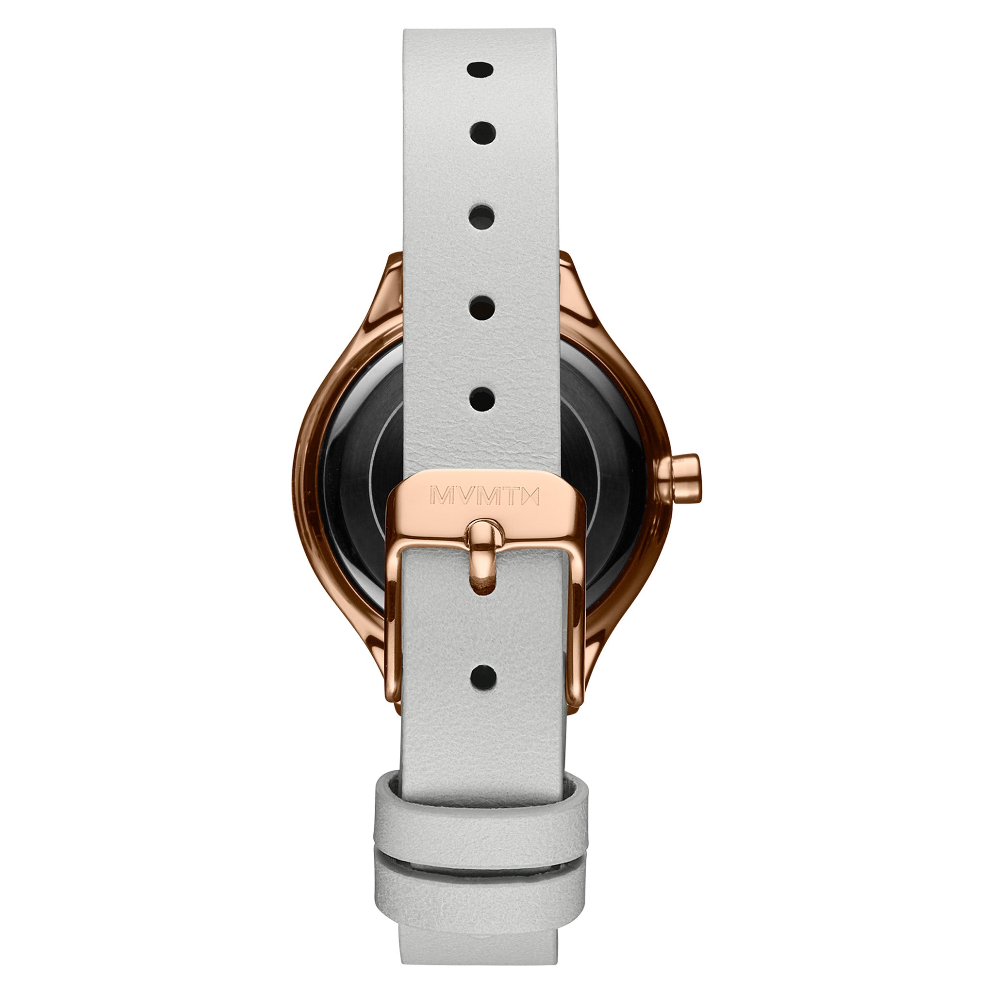 MVMT Grey Leather White Dial Women's Watch - 28000278D