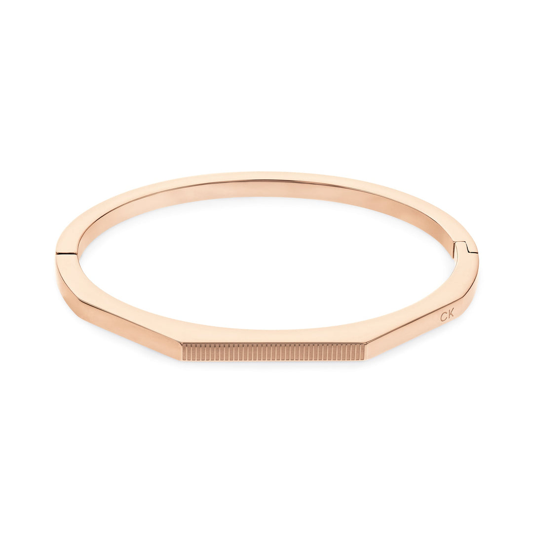 Calvin Klein Jewellery Carnation Gold Steel Women's Hinge Bangle - 35000047