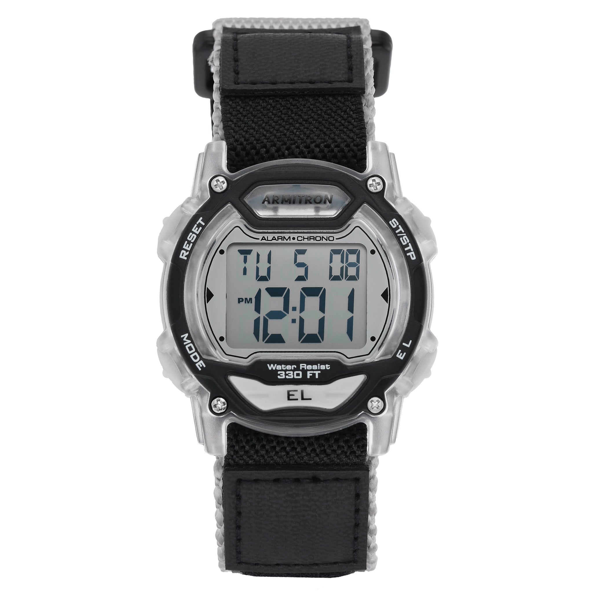 Armitron 40.0mm Black Nylon Band Kids Digital Watch - 457004CBK