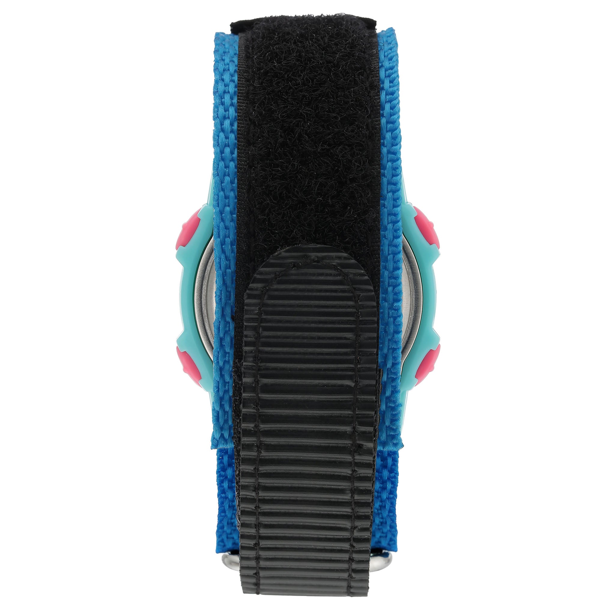 Armitron Light Blue & Dark Blue Nylon Band Yellow Dial Digital Kids Unisex Watch - 457041LBL