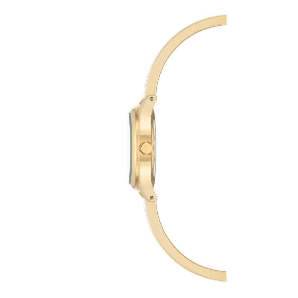 Armitron Brass Two-Tone Bangle Black Dial Women's Watch - 755208BKGPBK