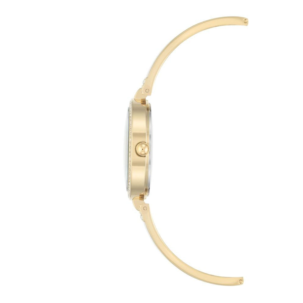 Armitron Gold Bangle White Mother of Pearl Dial Women's Watch - 755475MPGP