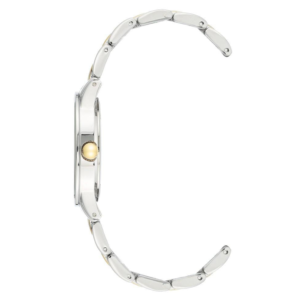 Armitron Two-Tone Band Silver Dial Women's Watch - 755538SVTT