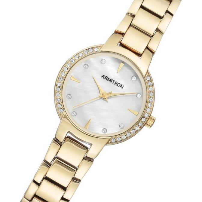 Armitron Gold Steel Women's Watch - 755587MPGP