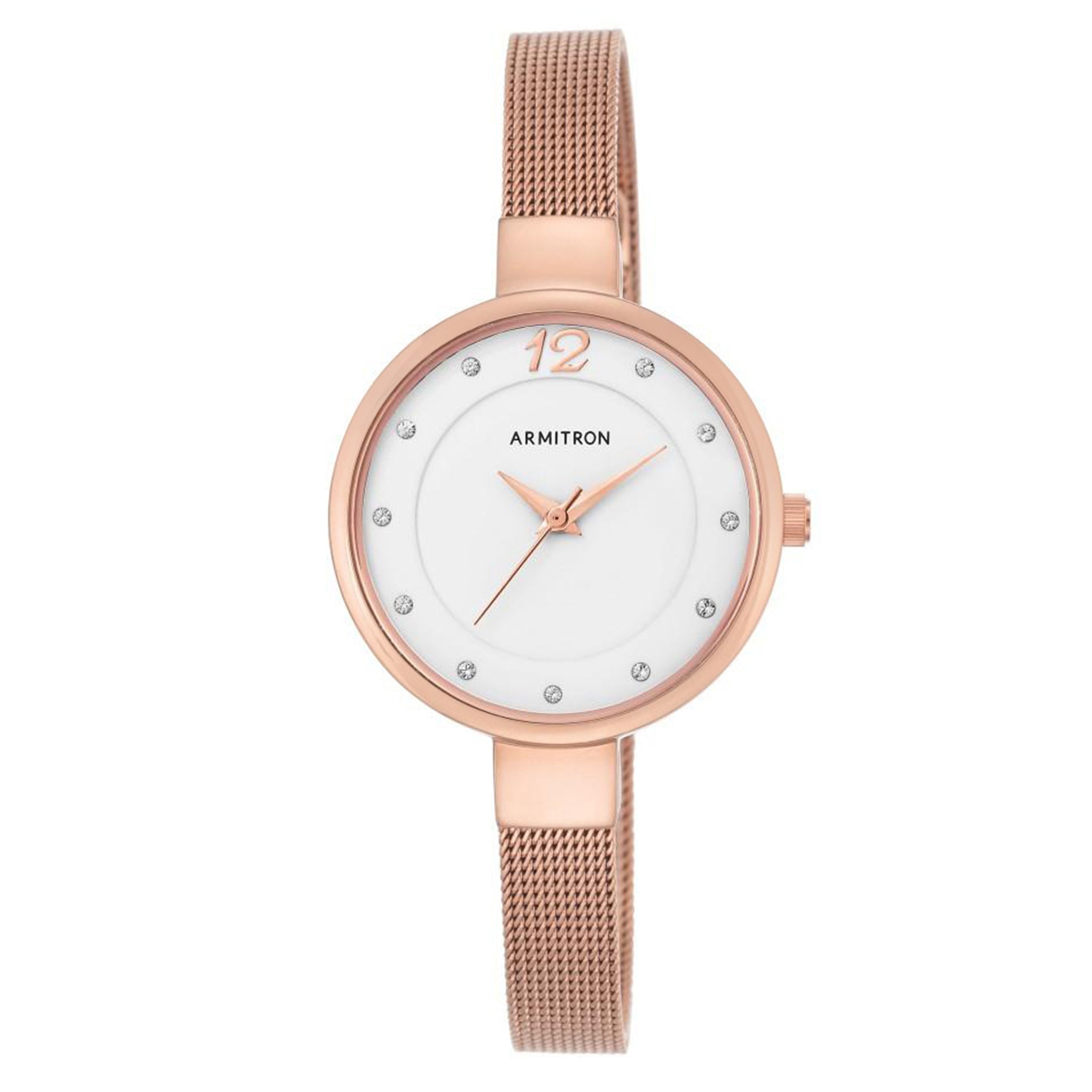 Armitron Rose Gold Mesh Women's Watch - 755465WTRG
