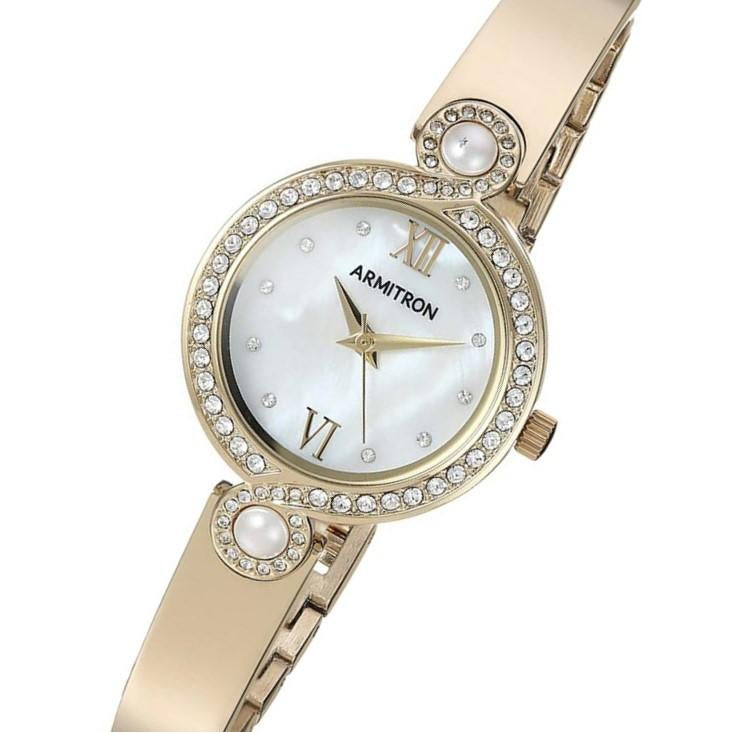 Armitron Gold Steel Bangle Women's Watch - 755590MPGP