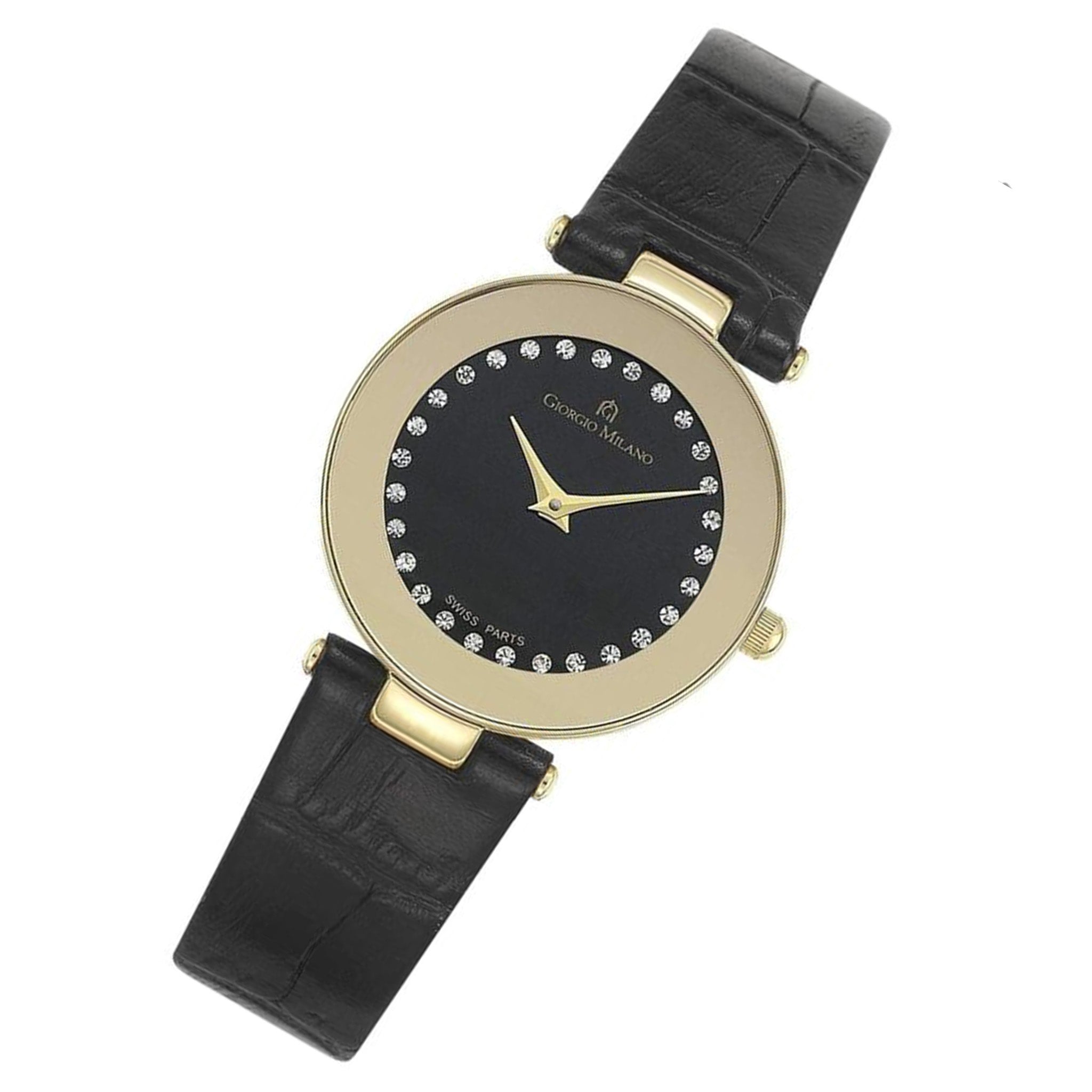Giorgio Milano Black Leather Women's Watch - 776SG032