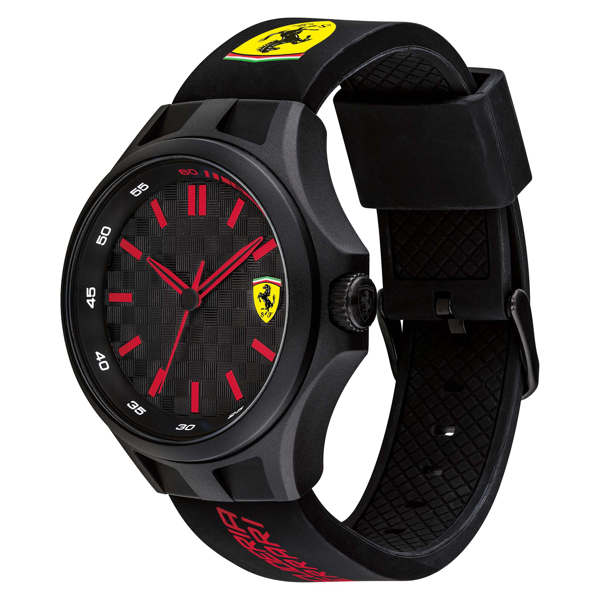 Scuderia Ferrari Black Silicone Men's Watch - 830643