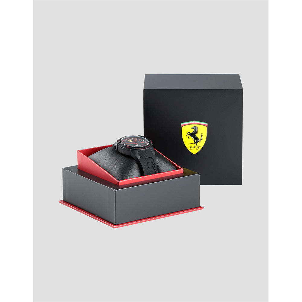 Scuderia Ferrari Apex Black Silicone Men's Watch - 830662