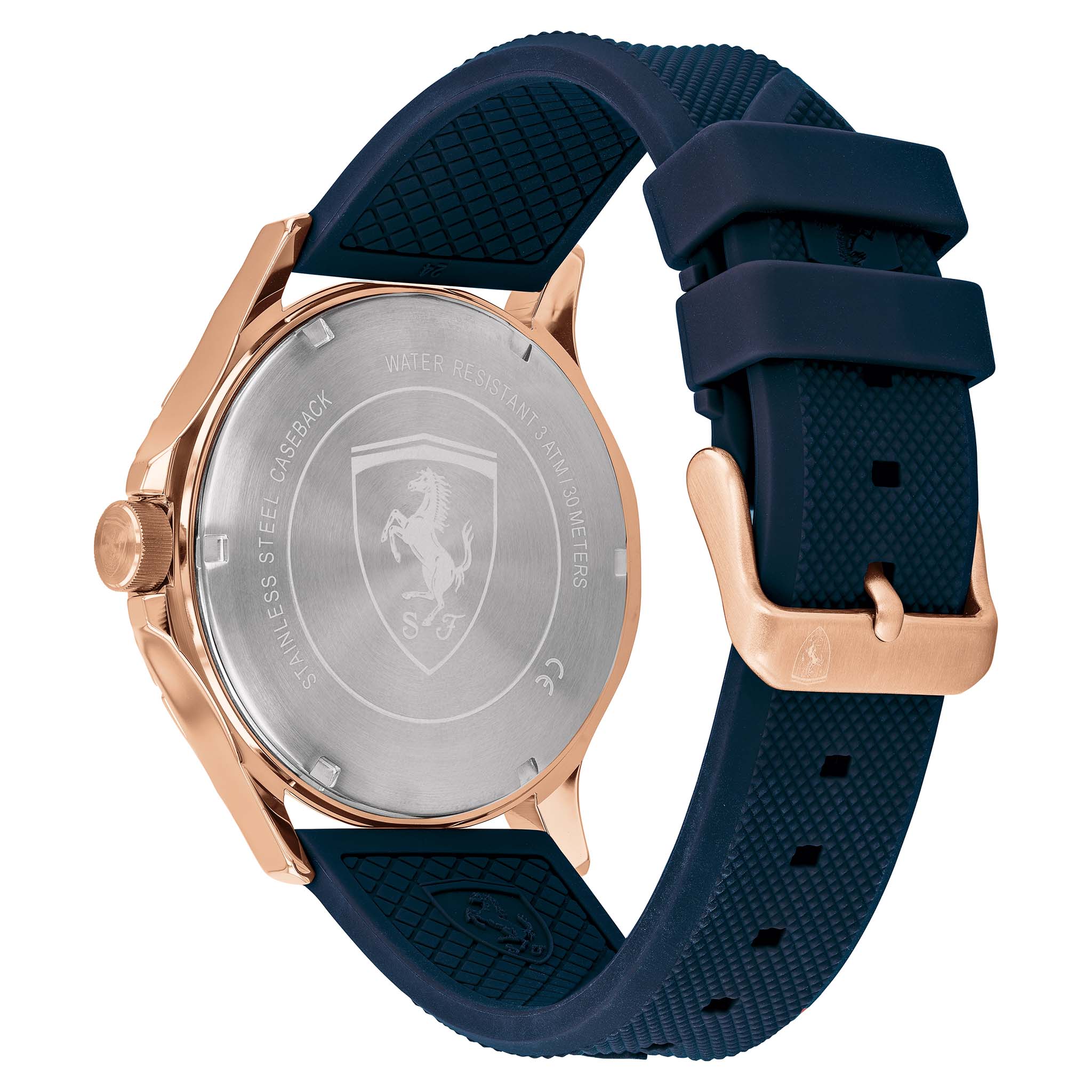 Scuderia Ferrari Silicone Blue Dial Men's Watch - 830671