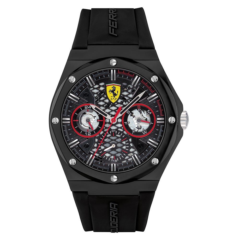 Scuderia Ferrari Aspire Black Silicone Men's Multi-function Watch - 830785