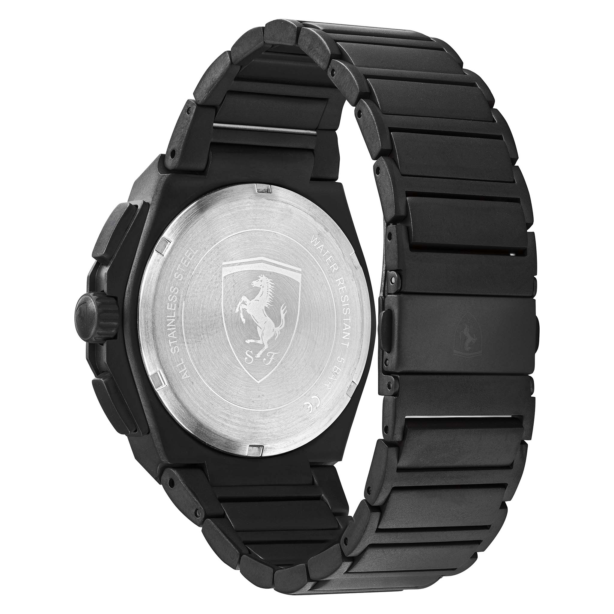 Scuderia Ferrari Aspire Black Steel Men's Chronograph Watch - 830794