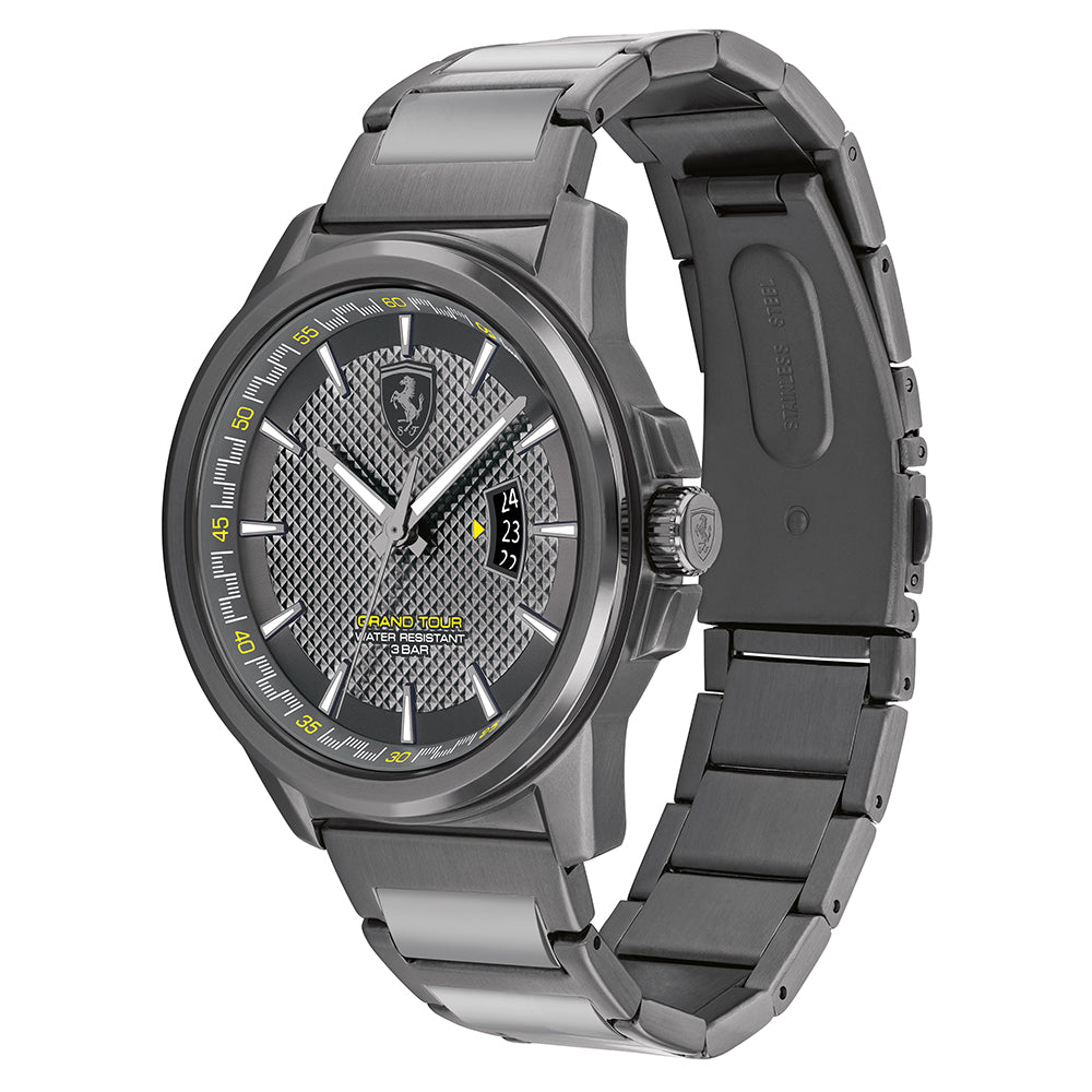Scuderia Ferrari Grand Tour Dark Grey Steel Men's Watch - 830836