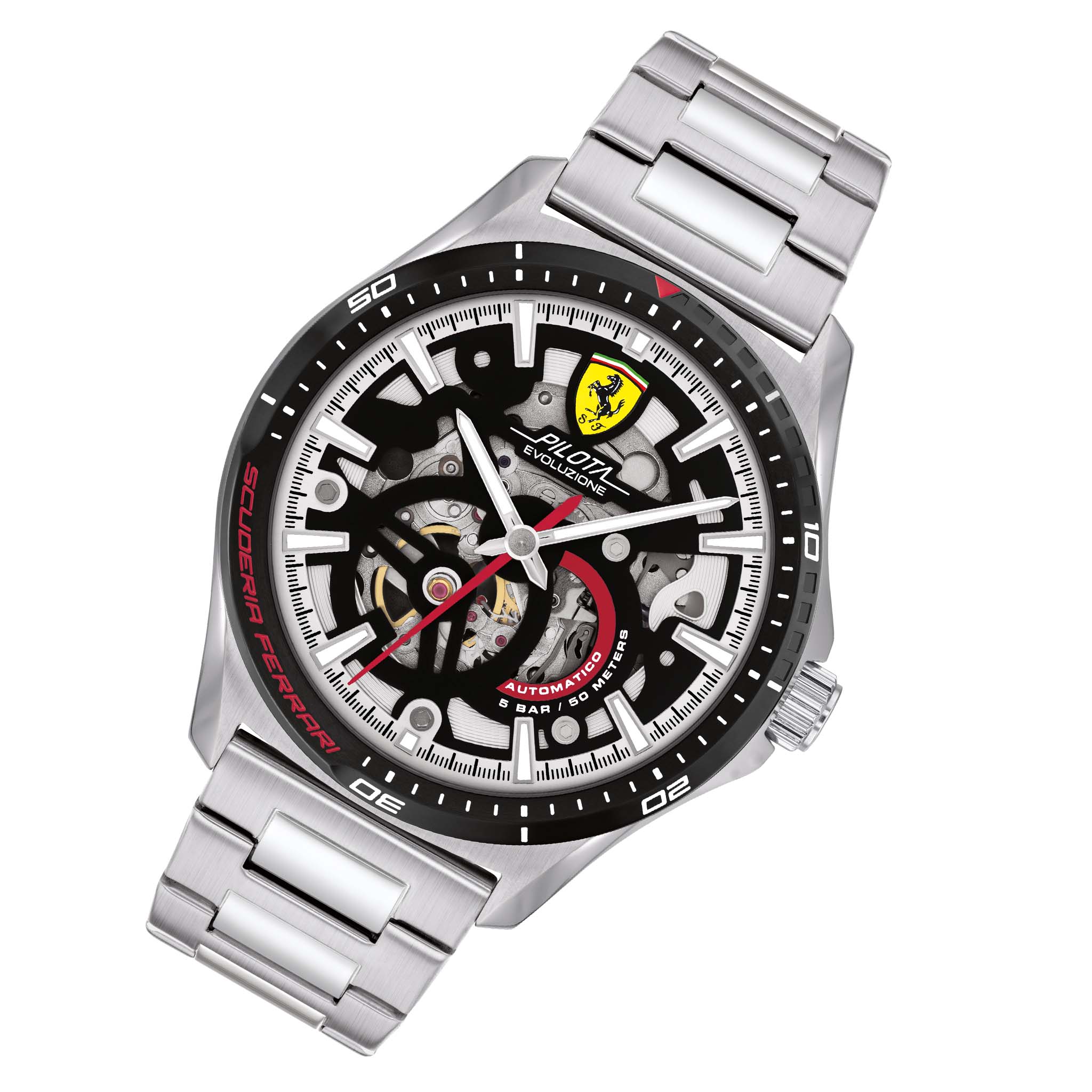 Scuderia Ferrari Pilota Evo Turbo Stainless Steel Men's Mechanical-Automatic Watch - 830838