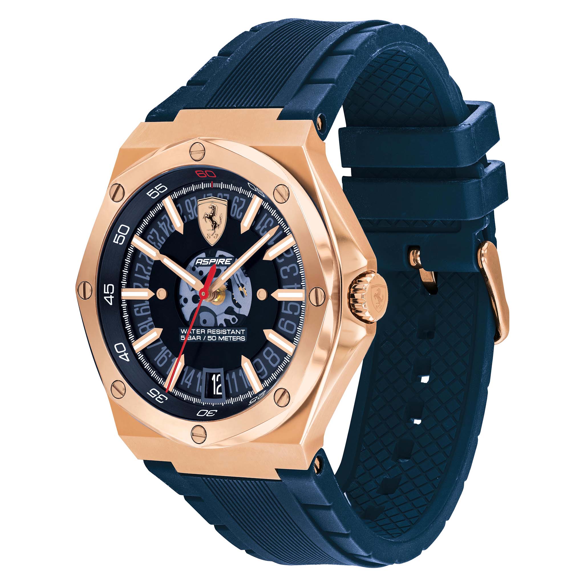 Scuderia Ferrari Aspire Blue Silicone Men's Watch - 830843