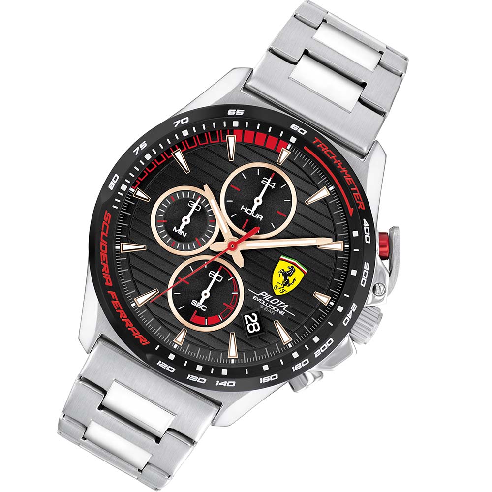 Scuderia Ferrari Pilota Evo Stainless Steel Men's Chronograph Watch - 830852