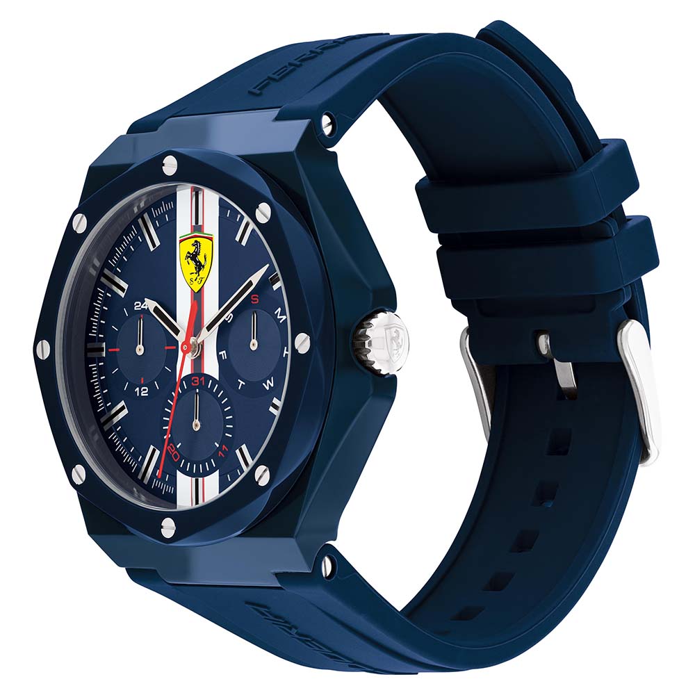 Scuderia Ferrari Aspire Blue Silicone Men's Multi-function Watch - 830869