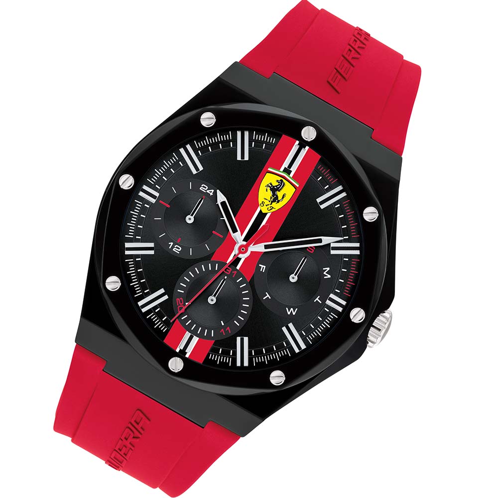 Scuderia Ferrari Aspire Red Silicone Men's Multi-function Watch - 830870