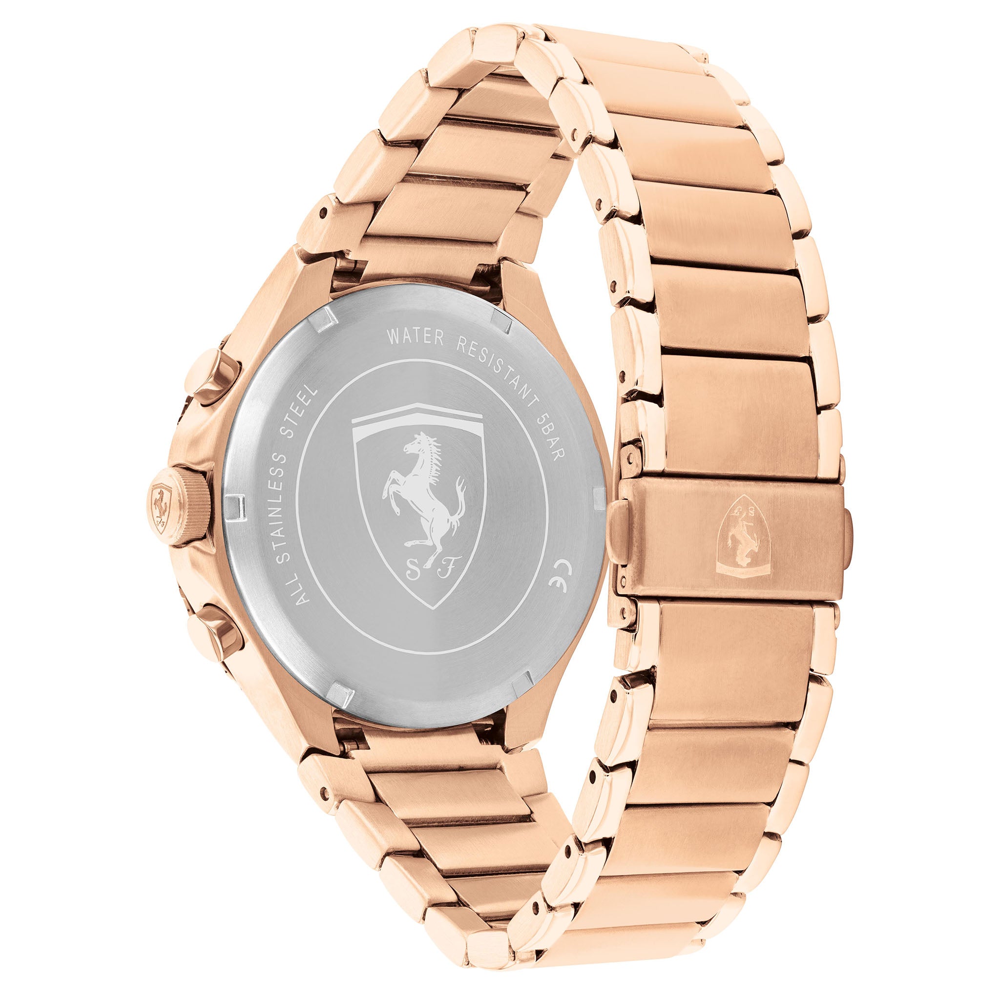 Scuderia Ferrari Pista Rose Gold Steel Blue Dial Men's Multi-function Watch - 830885
