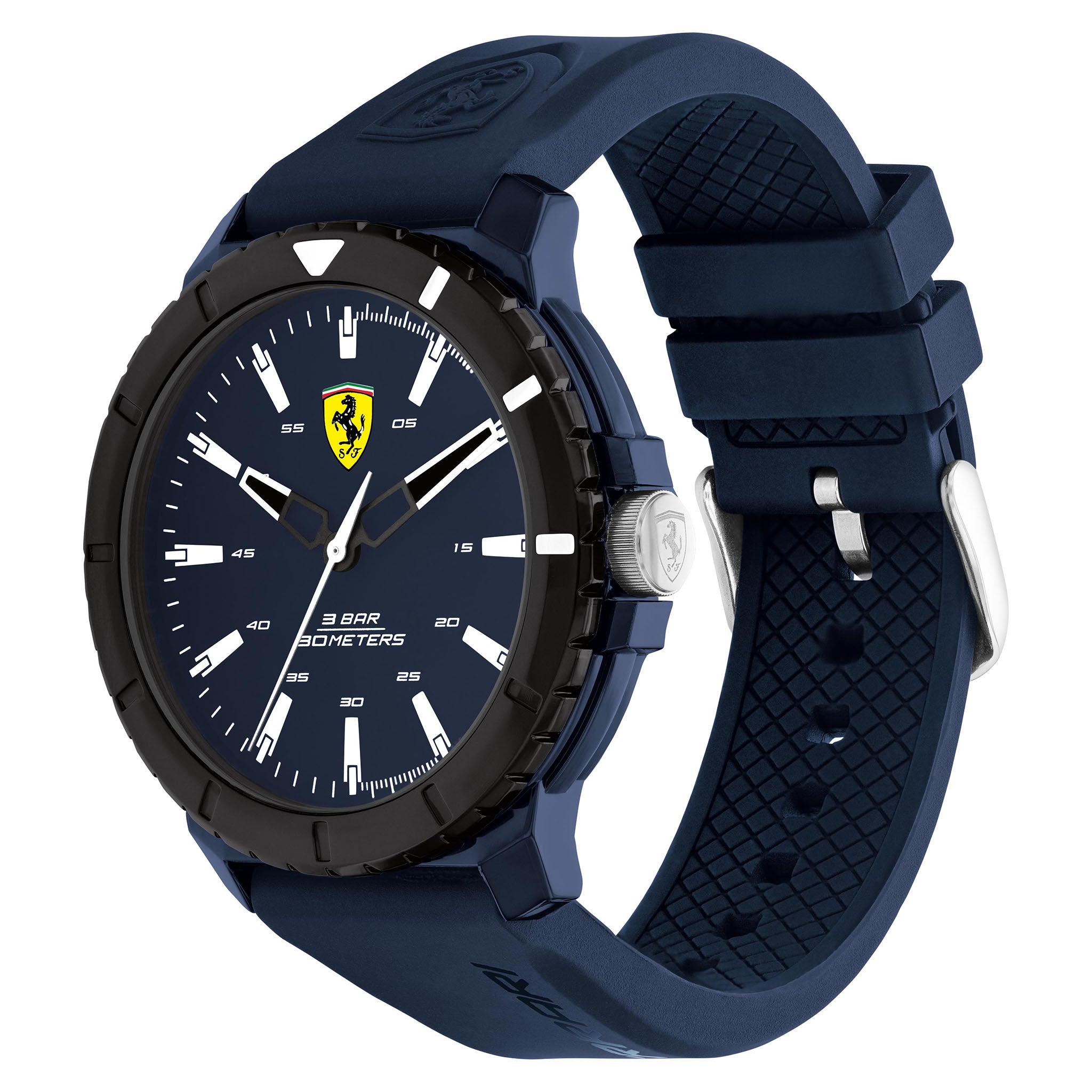 Scuderia Ferrari Forza Evo Blue Silicone & Dial Men's Watch - 830904