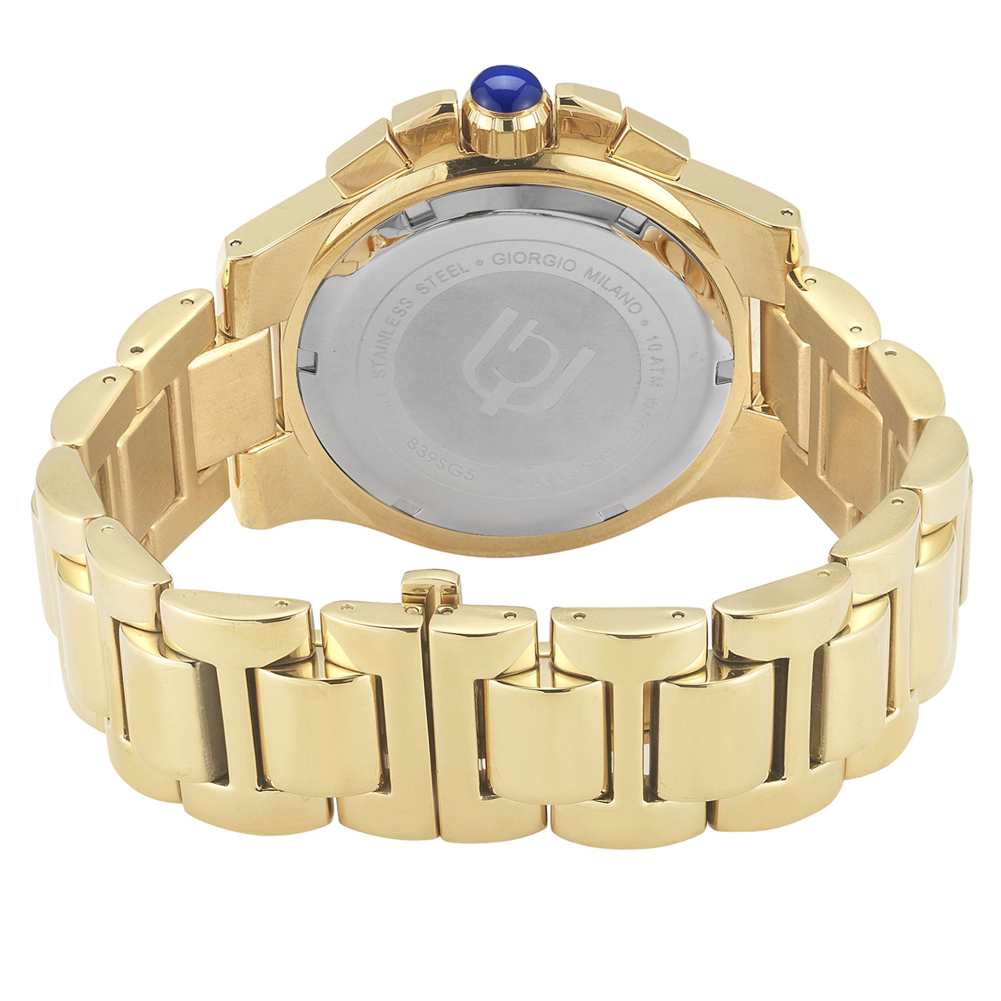 Giorgio Milano Gold Stainless Steel Chronograph Unisex Watch - 839SG05
