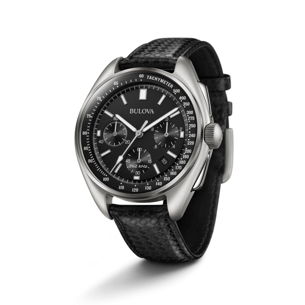 Bulova The Lunar Pilot Special Edition Leather Gift Set Men's Watch - 96B251