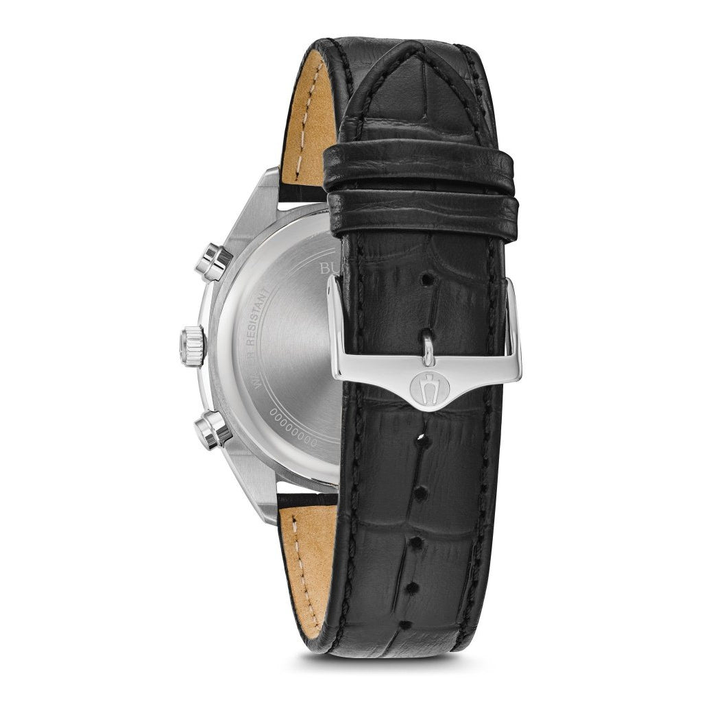 Bulova Gents Surveyor Multi Function Leather Men's Watch - 96C133