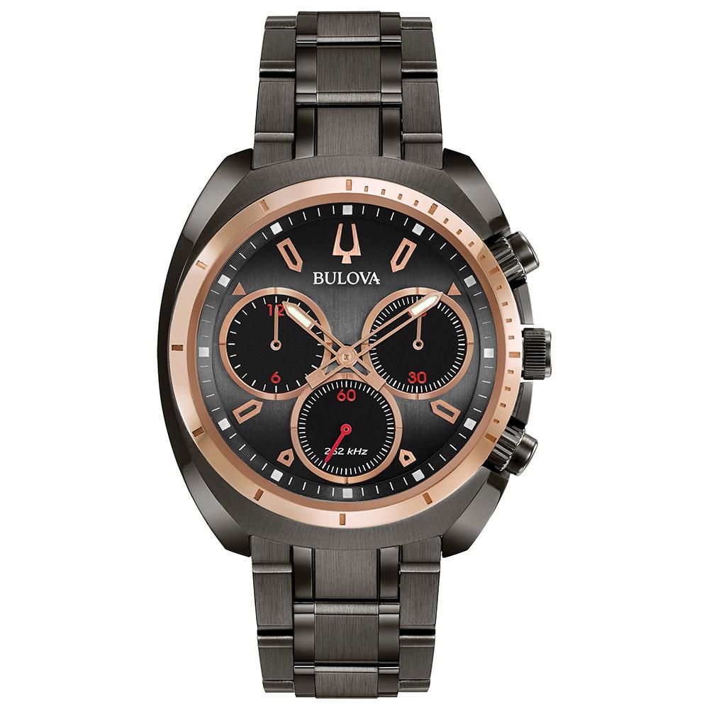 Bulova Curv Gents Chronograph Stainless Steel Men's Watch - 98A158