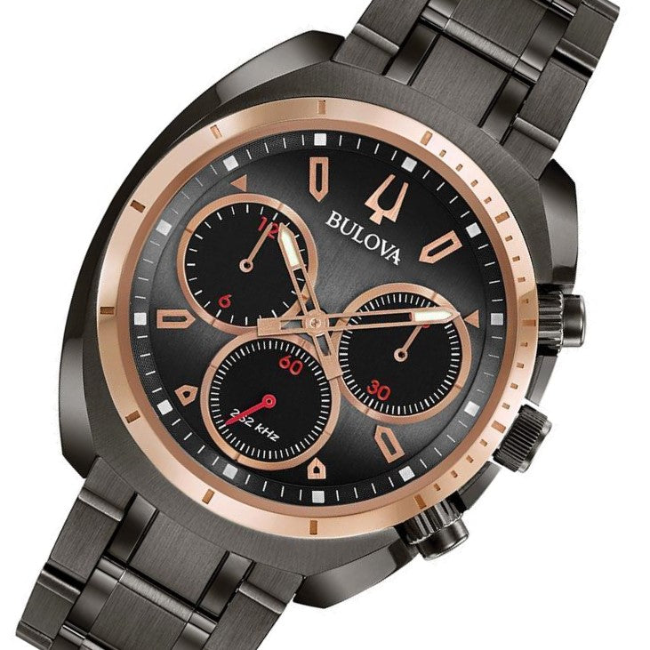 Bulova Curv Gents Chronograph Stainless Steel Men's Watch - 98A158