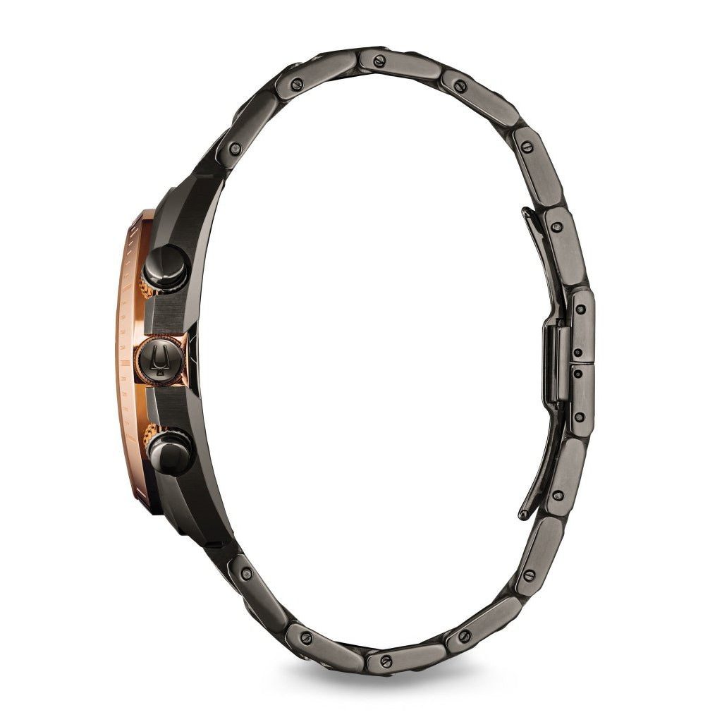 Bulova Curv Gents Chronograph Stainless Steel Men's Watch - 98A158