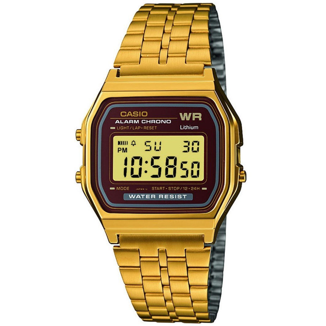 Casio Retro Men's Gold Alarm Chrono Watch - A159WGEA-5DF
