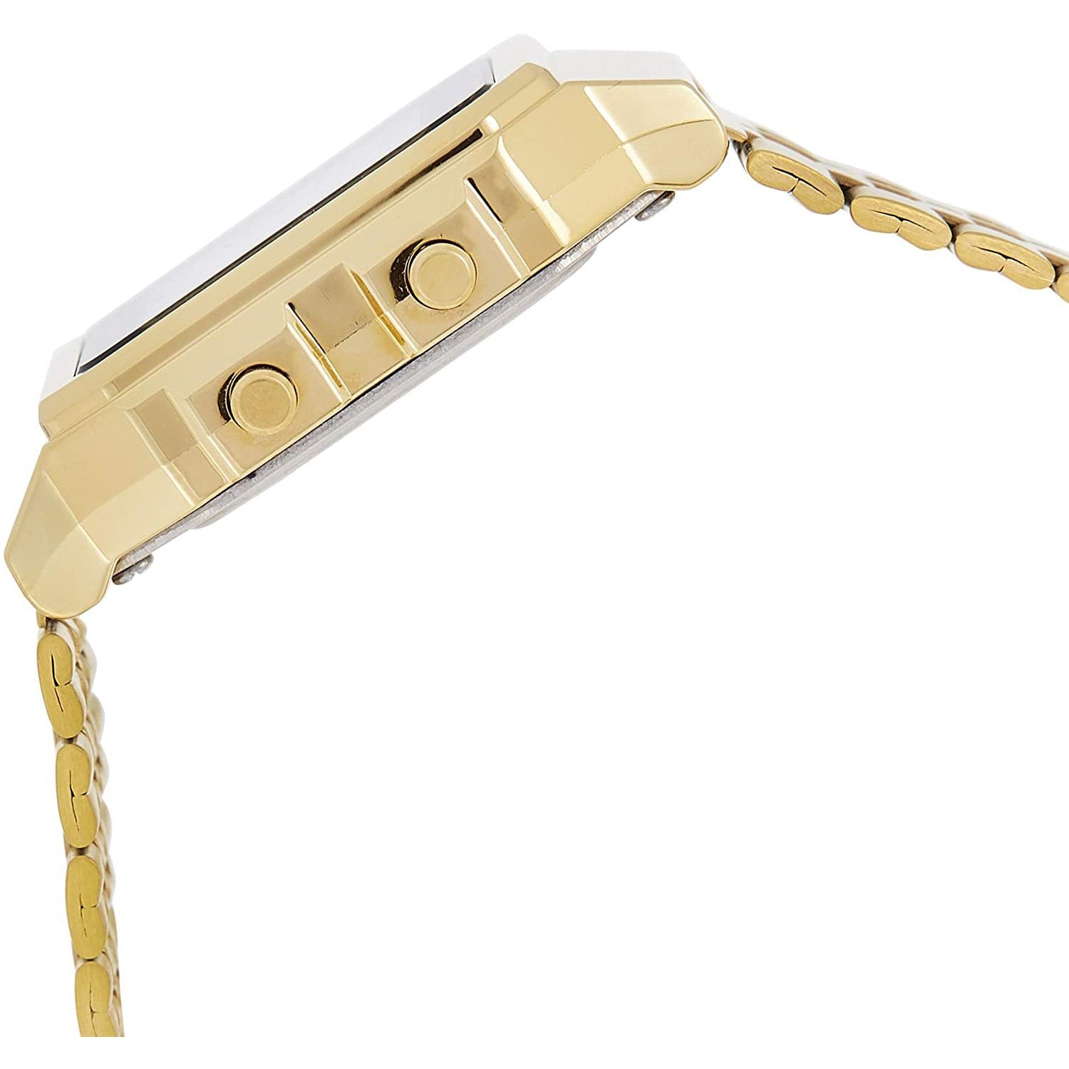 Casio Classic 34mm World Time Gold Steel Digital Men's Watch - A500WGA-1D