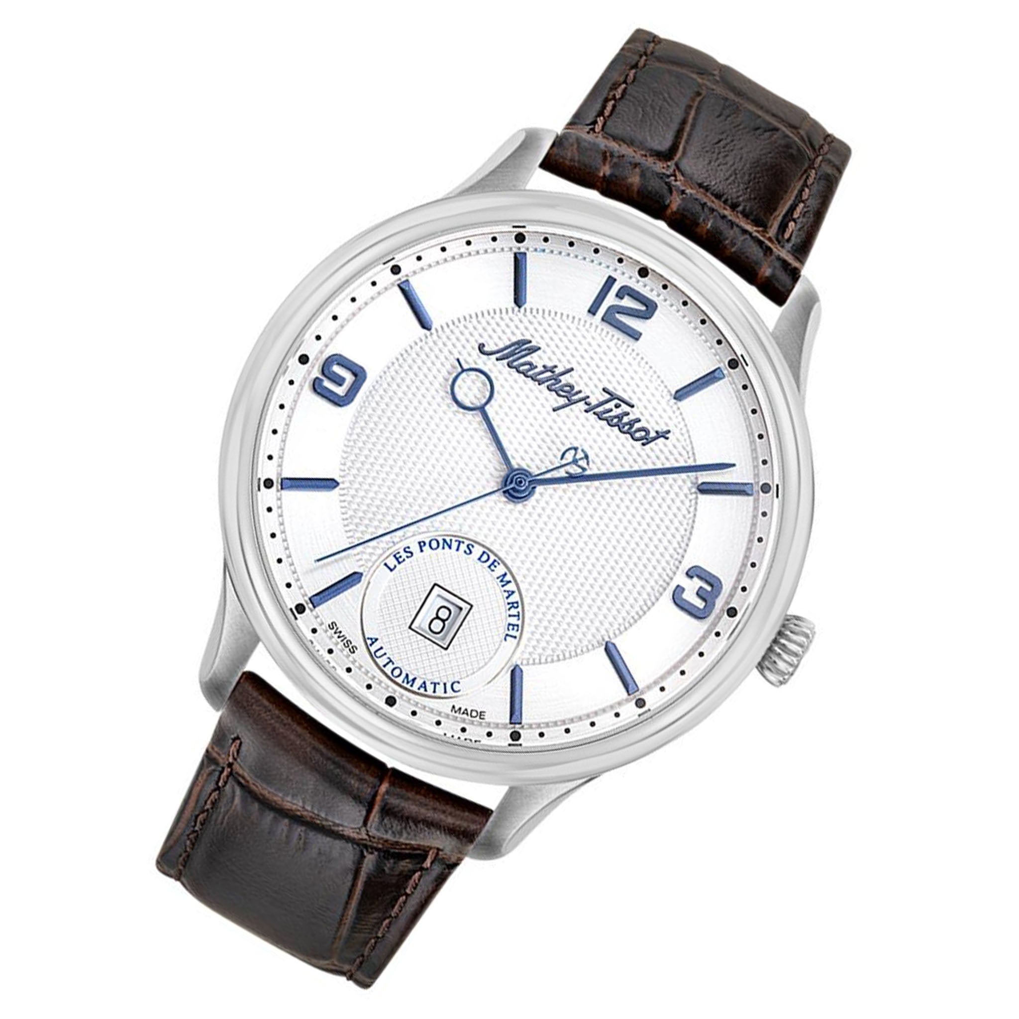 Mathey-Tissot Edmond Automatic 3D 42 mm Leather Swiss Made Men's Watch - AC1886AI