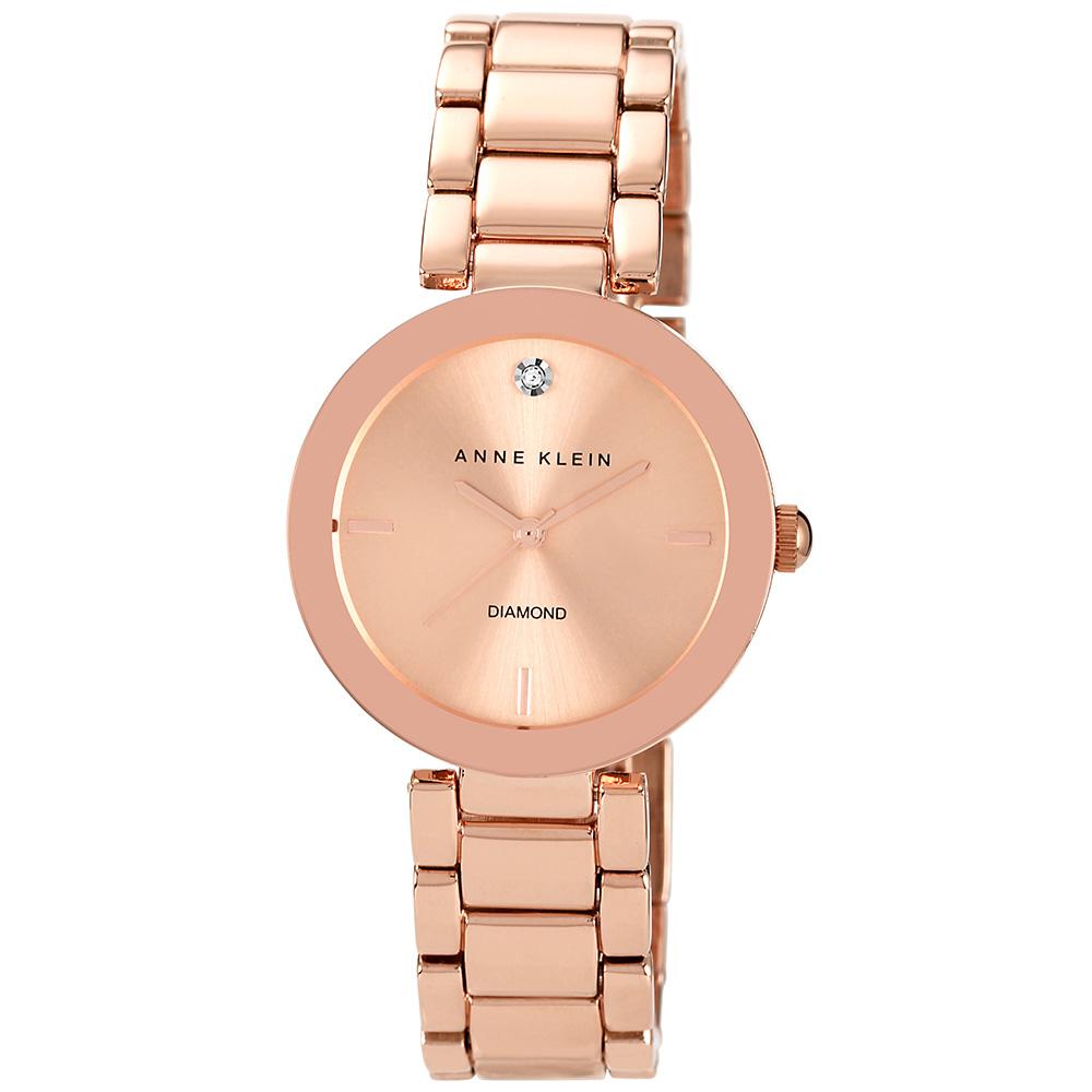 Anne Klein Diamond Rose Gold Steel Women's Watch AK1362RGRG
