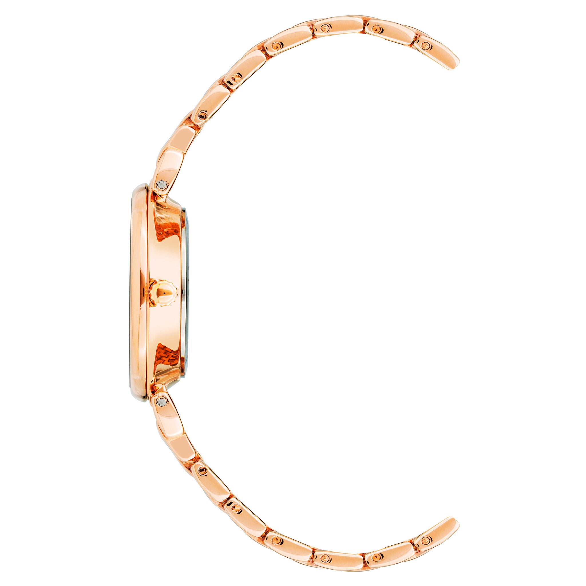 Anne Klein Rose Gold Band Green Dial Women's Watch - AK2158GNRG