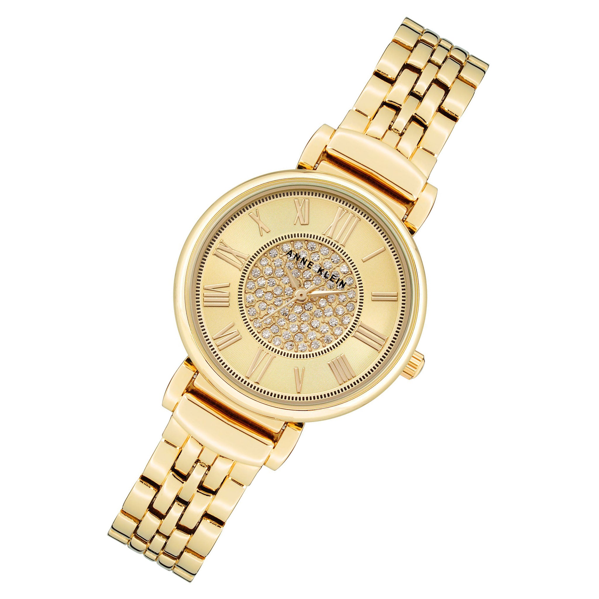 Anne Klein Gold Band Light Champagne Dial Women's Watch - AK3872CHGB