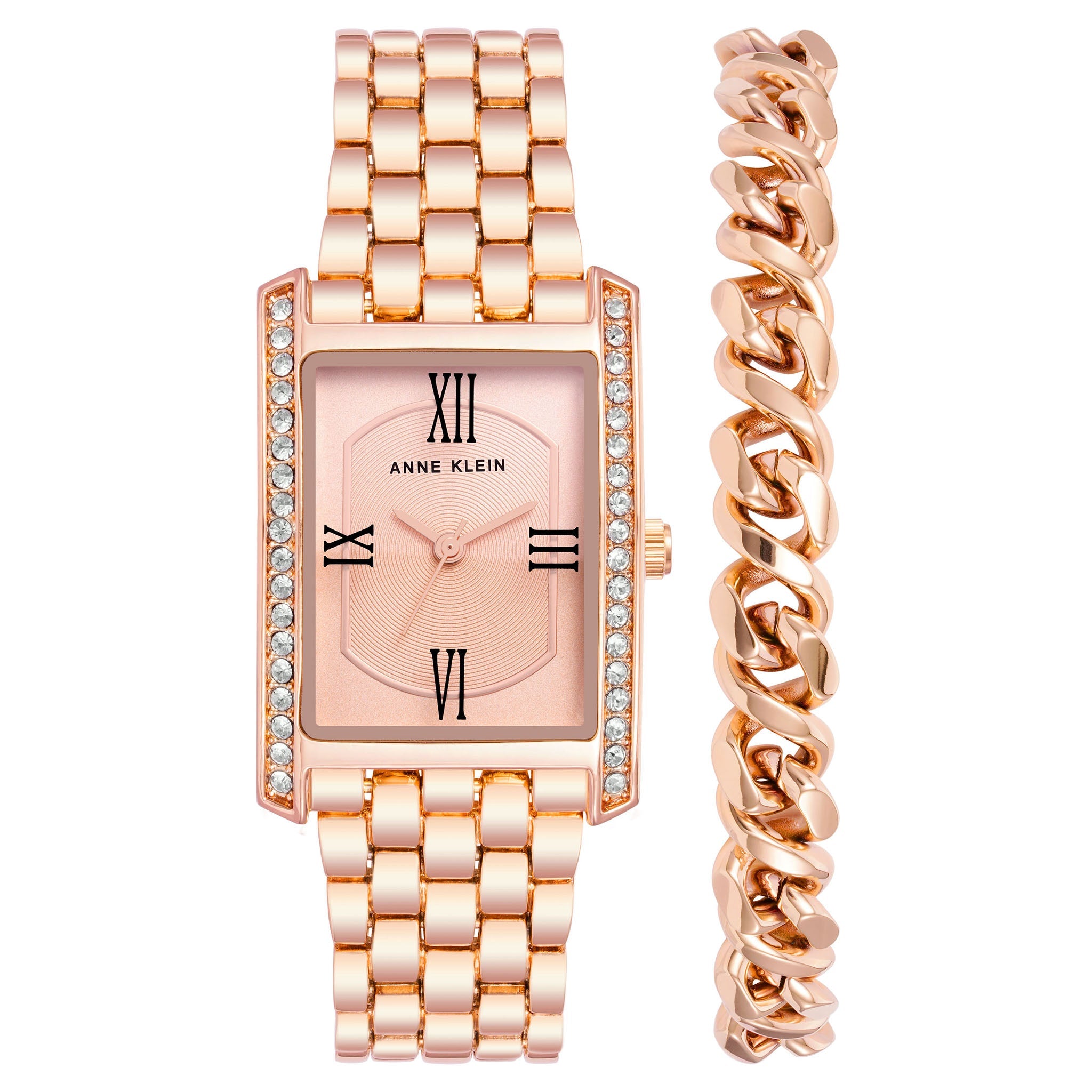 Anne Klein Rose Gold Band Women's Watch - AK3990RGST