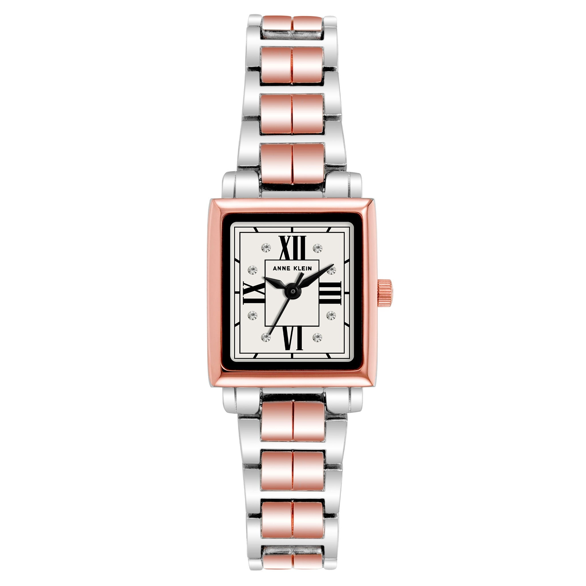 Anne Klein Rg Two-Tone Alloy Silver Dial Women's Watch - AK4011SVRT