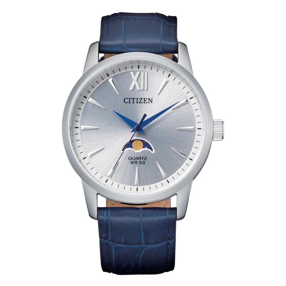 Citizen Blue Leather Men's Watch - AK5000-03A