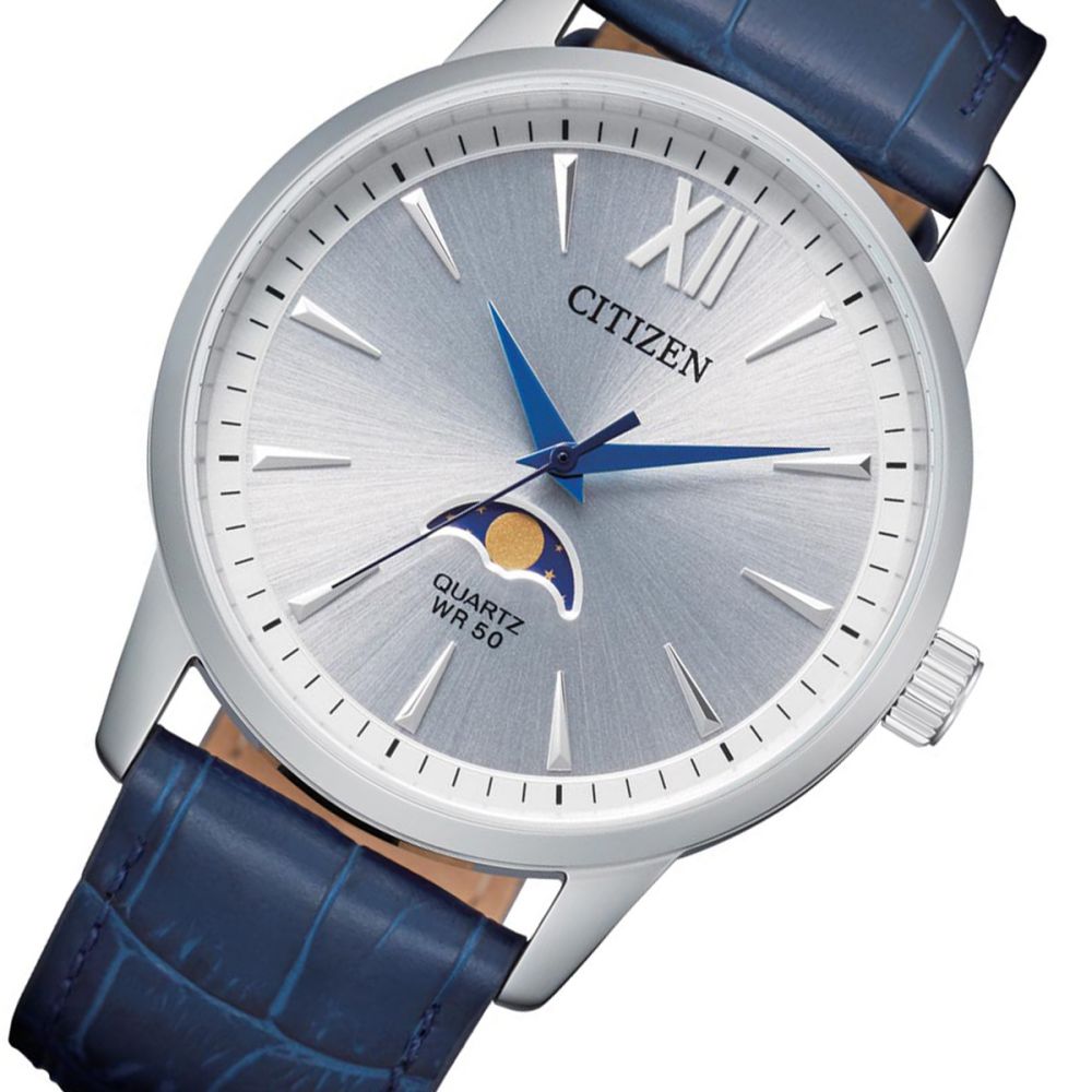 Citizen Blue Leather Men's Watch - AK5000-03A