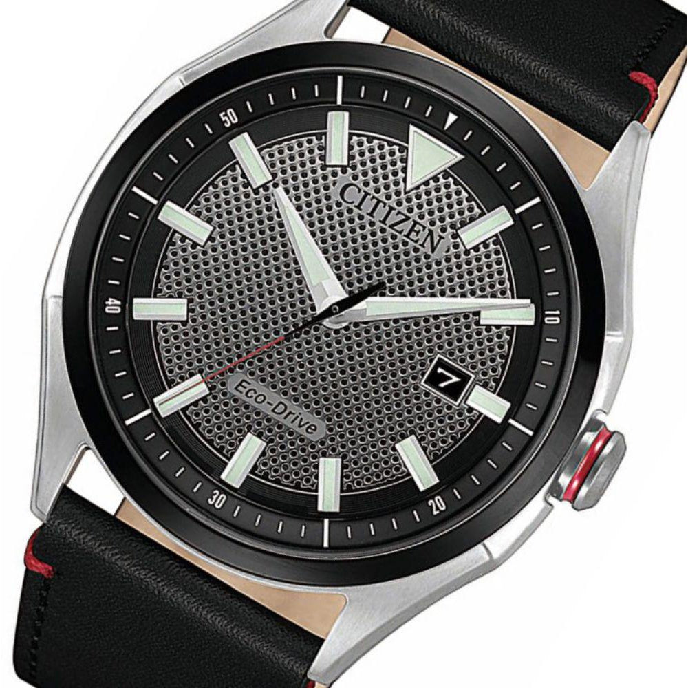 Citizen Leather Men's Eco-Drive Watch - AW1148-09E