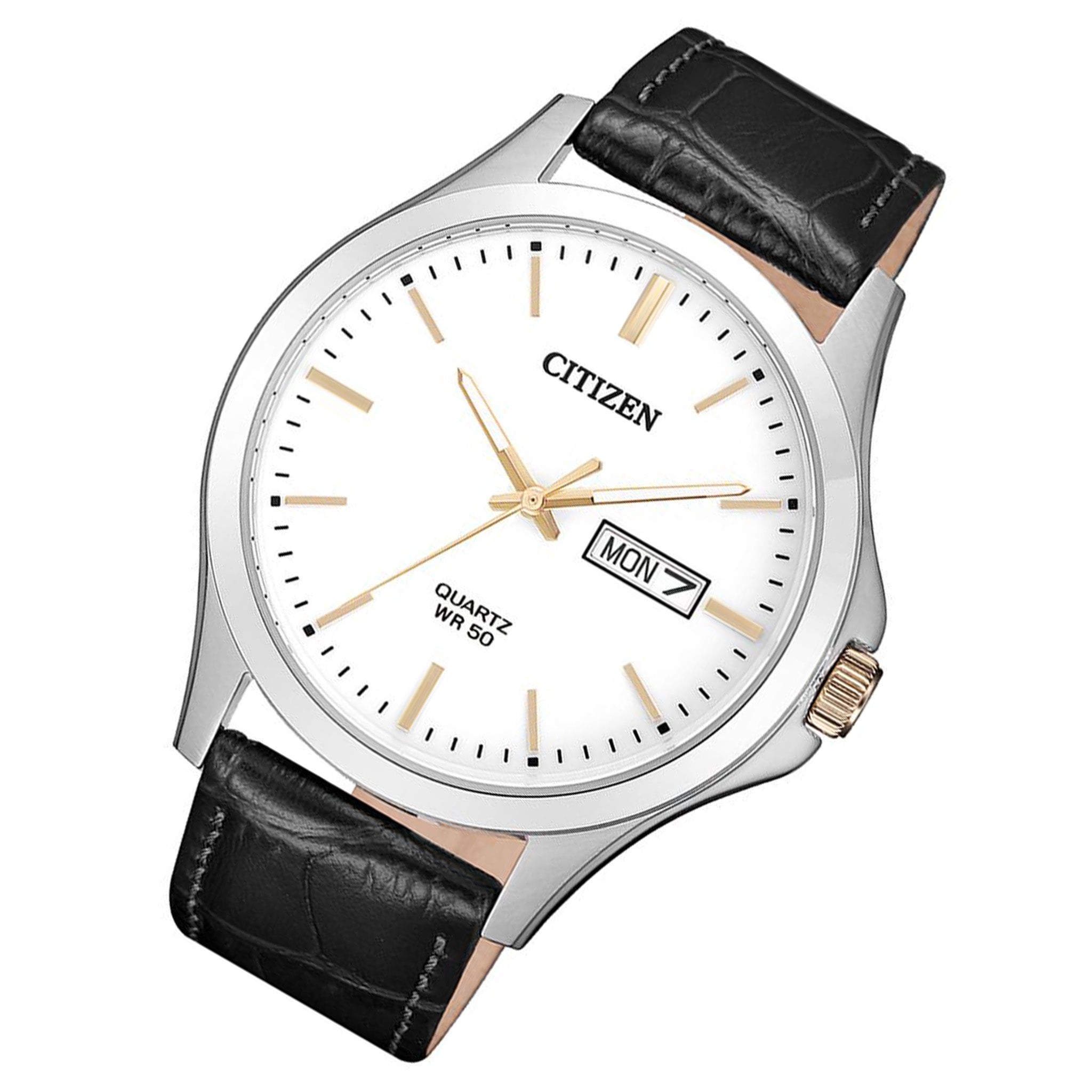 Citizen Black Leather Strap Men's Watch - BF2009-11A