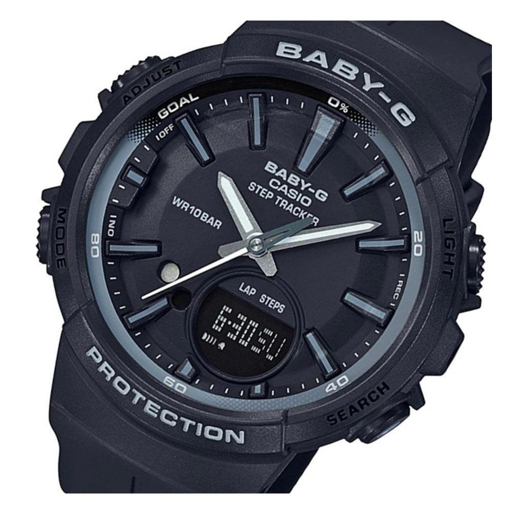 Casio BABY-G Step Tracker Digital Analog Ladies Watch - BGS100SC-1A