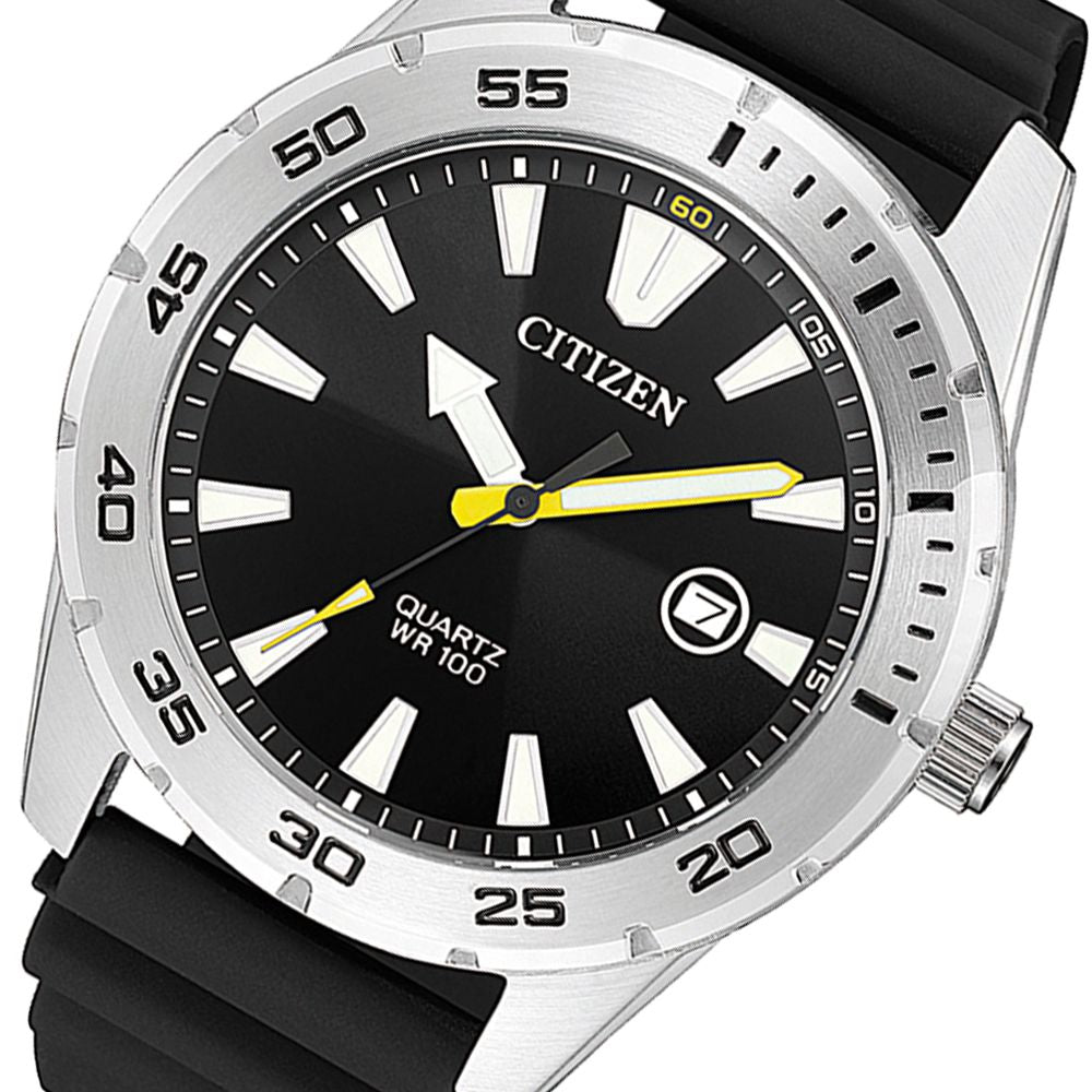 Citizen Black Silicone Men's Watch - BI1041-31E