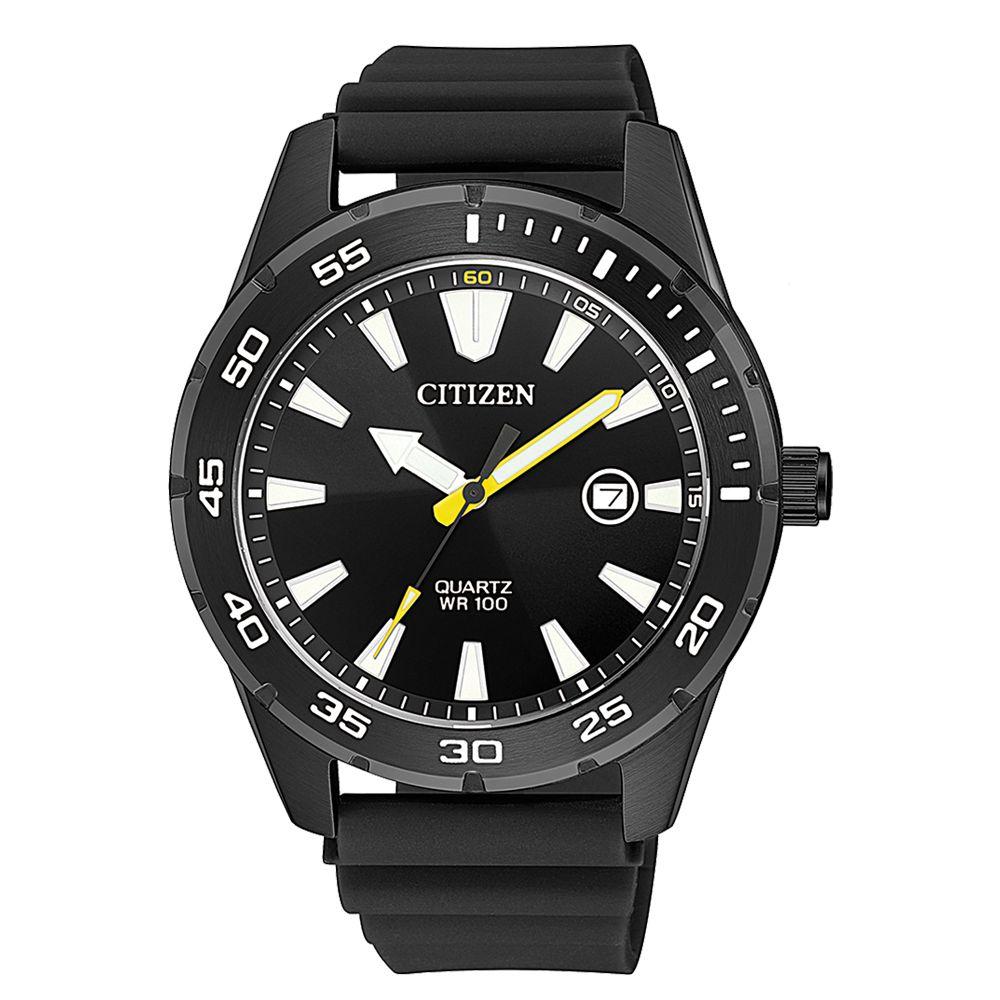 Citizen Black Silicone Men's Watch - BI1045-13E