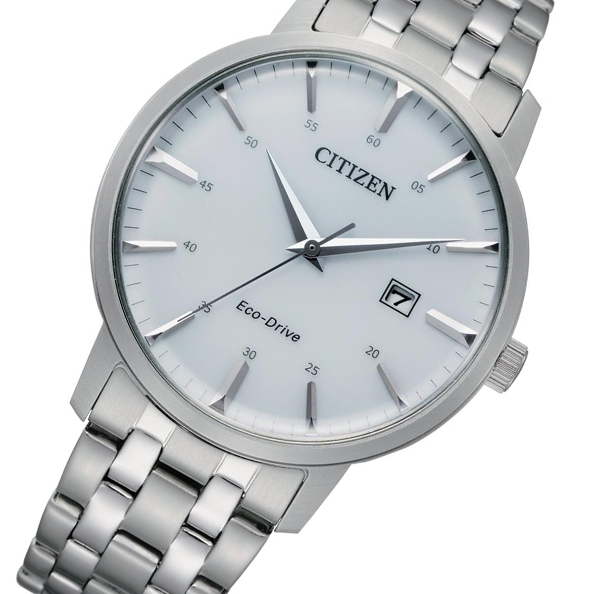 Citizen Silver Steel Men's Eco-Drive Solar Watch - BM7460-88H