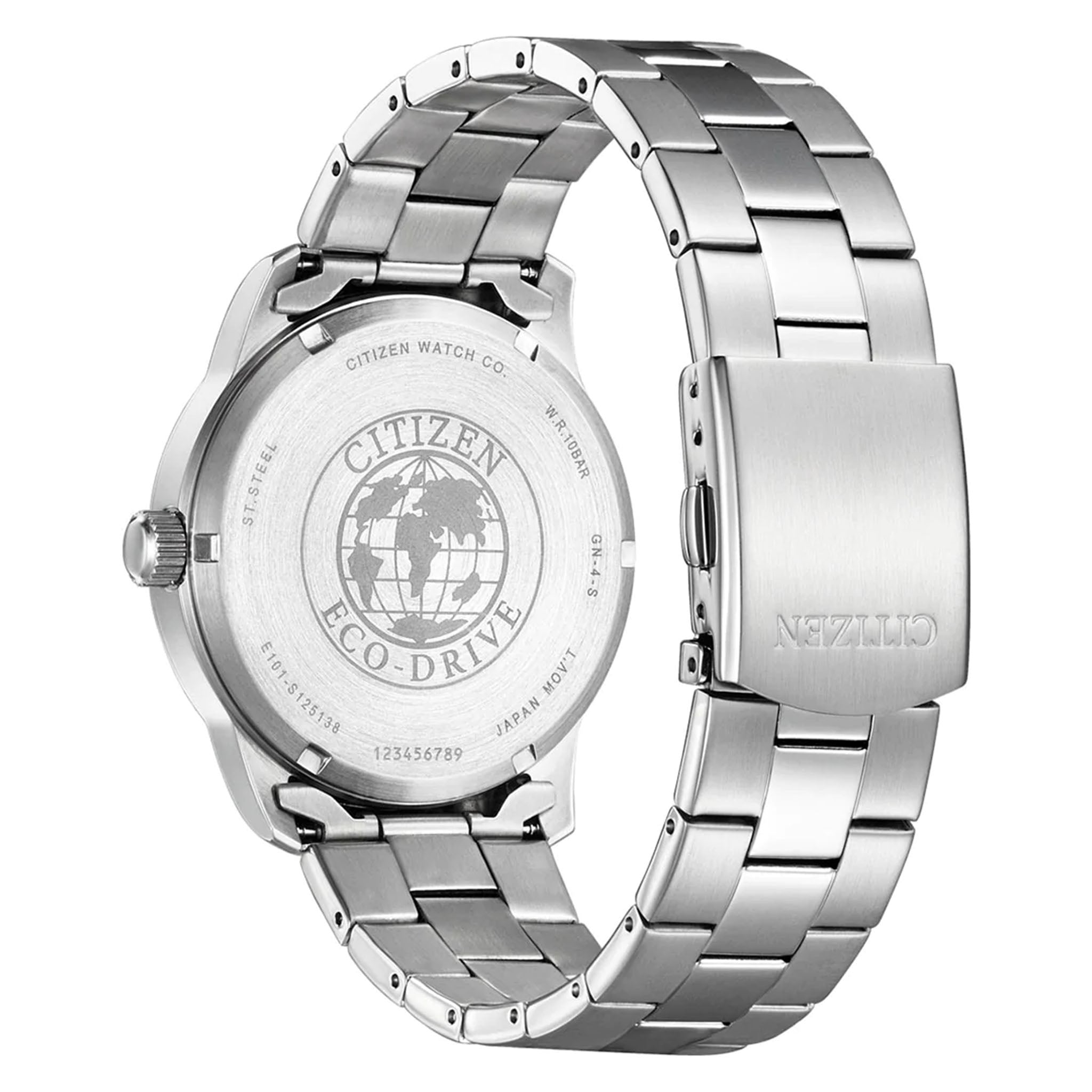 Citizen Silver Steel White Dial Solar Men's Watch - BM8550-81A